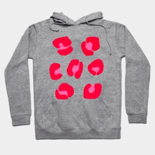 Large, Pink and Red, Leopard Spots Pack Hoodie